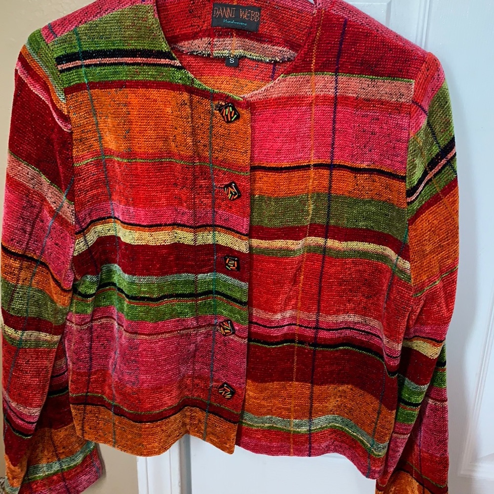 Danni Webb handwoven blazer sz S EUC